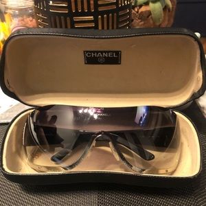 Chanel vintage limited addition shield sunglasses